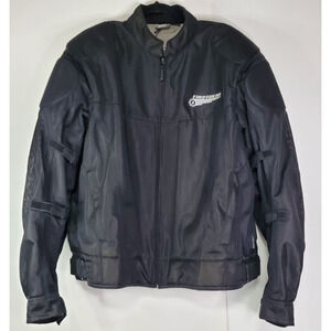 Firstgear Mesh-Tex Black Motorcycle Jacket Men's 2XL Hipertex collection